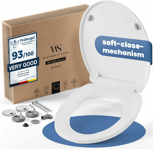 Wilford & Sons Premium deska sedesowa wolnoopadająca, kształt O, duroplast, biała
