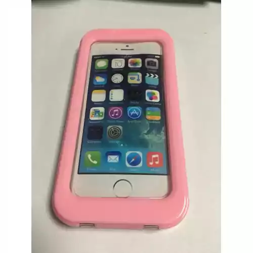 Wodoszczelne i wodoodporne etui do iPhone 6S plus różowe widok z przodu