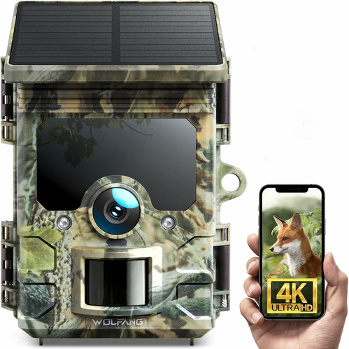 WOLFANG WT03 – fotopułapka solarna 4K WiFi z noktowizorem