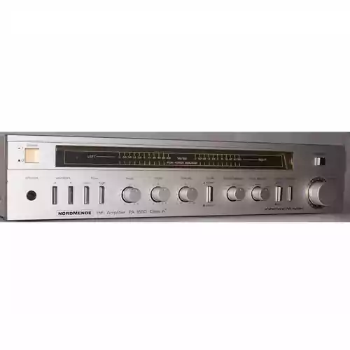 Wzmacniacz audiofilski stereo Nordmende PA-1650 390W Vintage widok z przodu