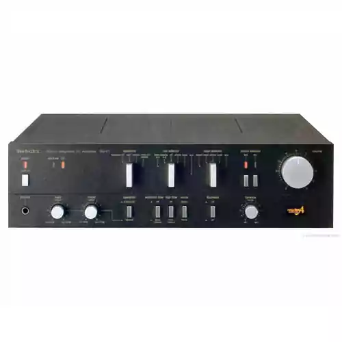 Wzmacniacz audiofilski stereo Technics SU-V7 100W widok z przodu