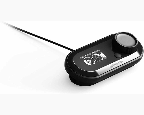 Wzmacniacz do słuchawek SteelSeries GameDAC 61370 PS4/PC widok z lewej strony