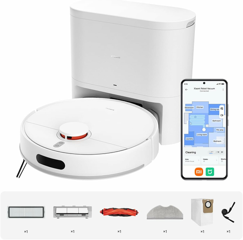Xiaomi Robot Vacuum H40 - robot sprzątający z mopem i stacją opróżniającą, biały