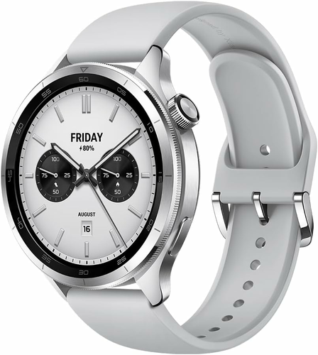 Xiaomi Watch S4 - smartwatch AMOLED 1,43 cala z obrotową koronką, srebrny