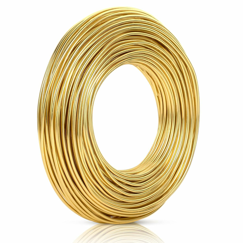 Yoosso drut jubilerski aluminiowy 2 mm x 30 m – złoty