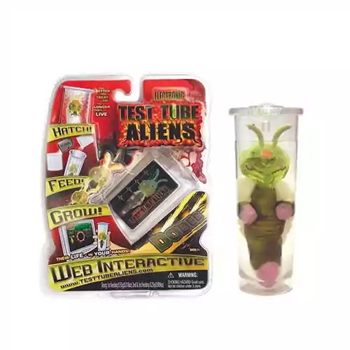 Zabawka dla dzieci wyhoduj kosmitę Electronic Test Tube Aliens widok z przodu.