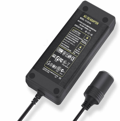 Zasilacz adapter LOETAD YU12010A 12V 10A 120W widok z góry