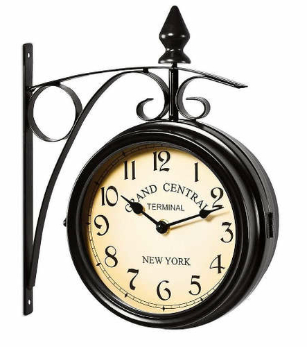 Zegar ścienny dworcowy Grand Central Terminal New York widok z przodu