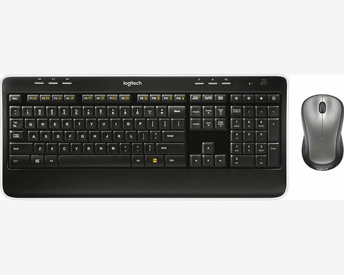 Zestaw bezprzewodowej klawiatury i myszki LOGITECH MK520 AZERTY widok z przodu