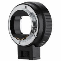 Adapter bagnetowy Andoer AF EF-NEXII Sony NEX E Canon EF widok z tyłu