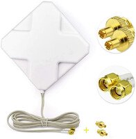 Adapter do routera wielokierunkowa antena Eightwood LTE 4G 35dbi SMA widok z przodu