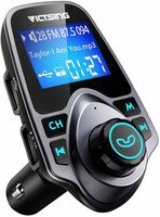 Adapter radia samochodowego z ładowarką VicTsing BH267A bluetooth widok z przodu