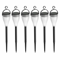 Aglaia LT-CL8 Llz solar de taza blanca komplet 6 szt lampki ogrodowe widok z przodu