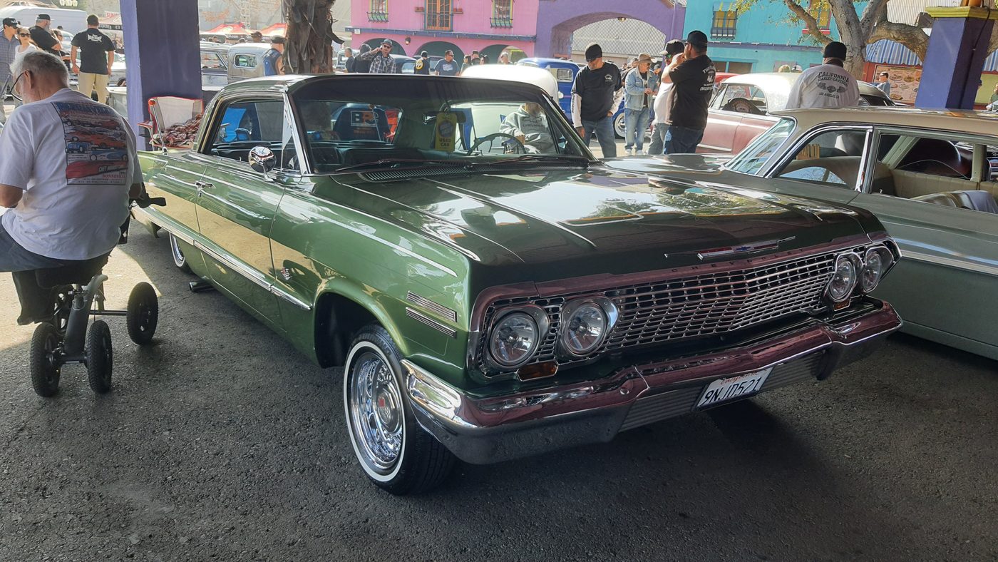 Zielony Chevrolet Impala 1963 lowrider