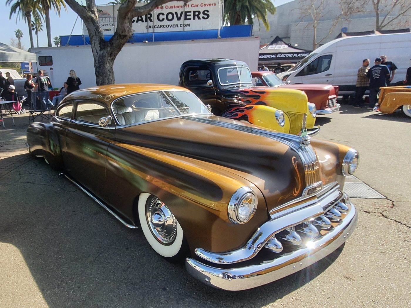 Miedziany chopped Pontiac 1950 kustom
