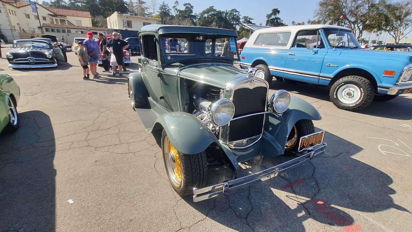Ford Model A coupe 1931 szarozielony
