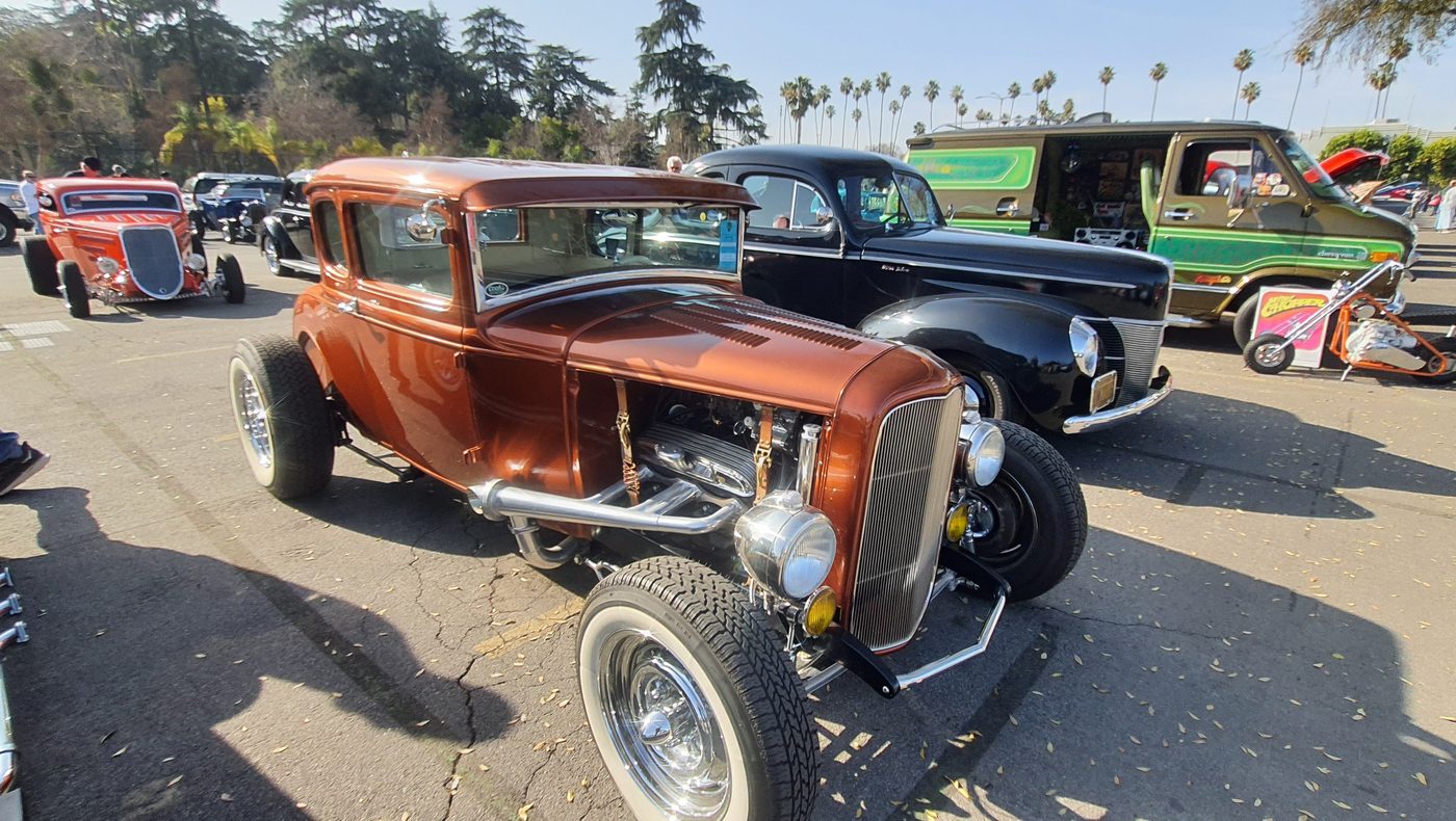 Miedziany Ford Model A coupe 1931 chopped