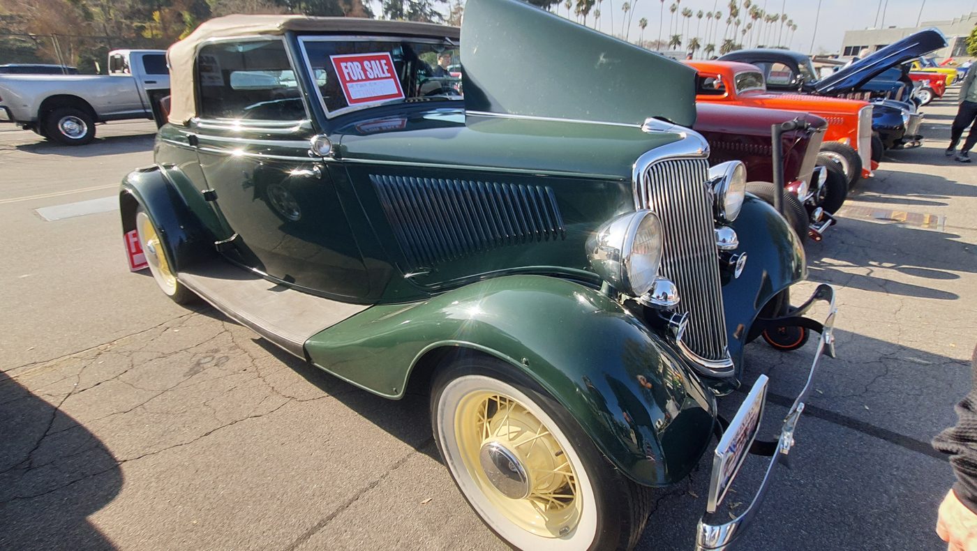 Zielony Ford cabriolet 1934 na sprzedaż