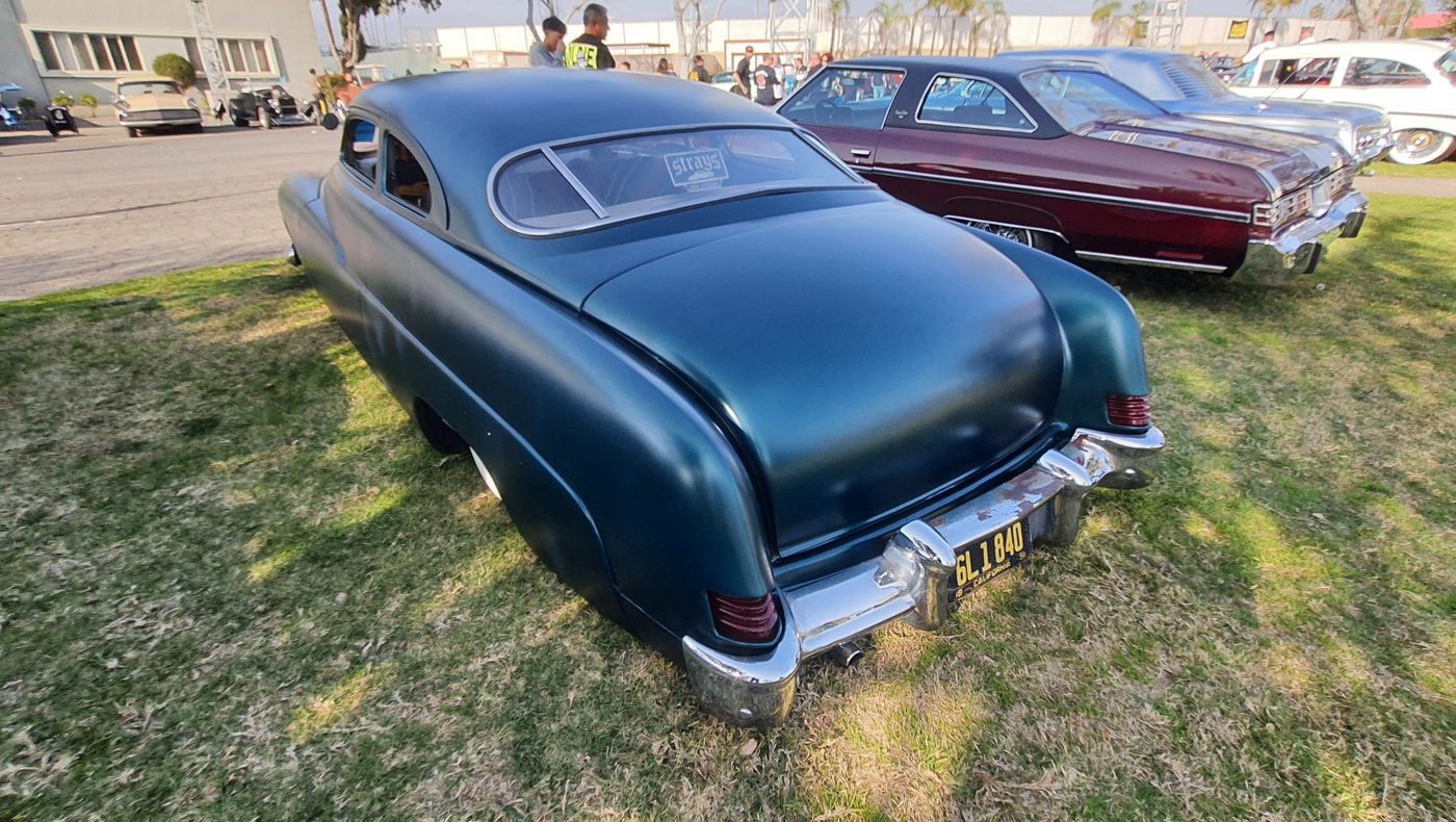 Satynowy turkusowy Mercury 1950 chopped lead sled – zdjęcie 2