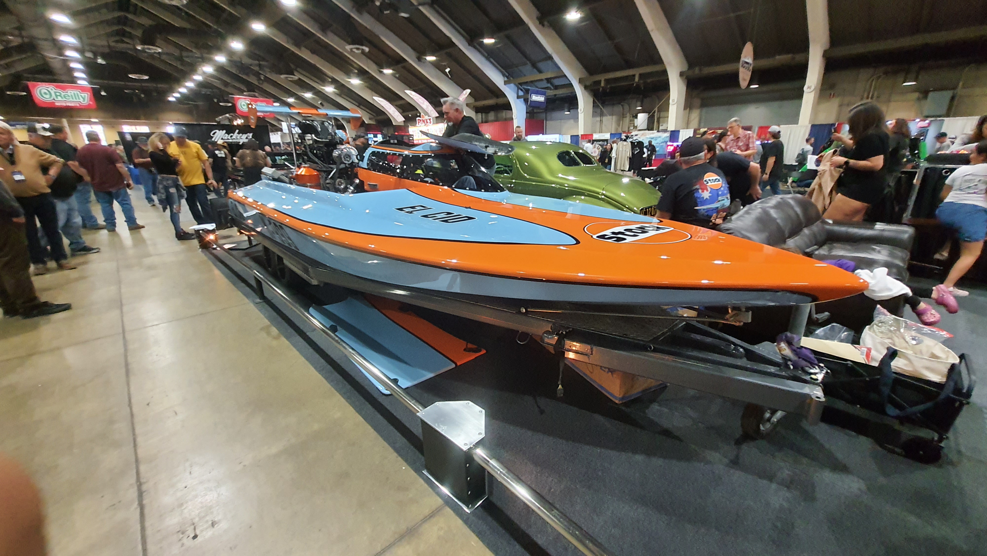 El Cid – Drag Boat w Barwach Gulf Racing Gotowy na Nitro na Wodzie