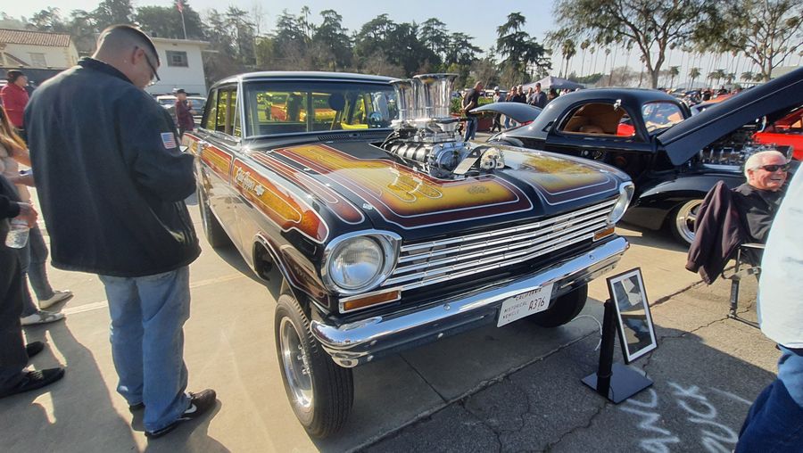 Chevrolet Chevy II Nova z 1963 roku jako gasser z kompresorem