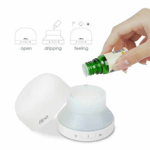 Dyfuzor parownik zapachowy nawilżacz powietrza AROMATERAPIA – Aiho USB Fan Aroma Diffuser [2025]